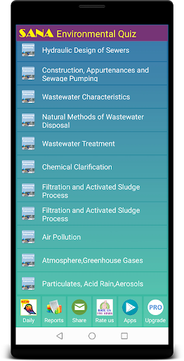 Android application Environmental Engineering screenshort
