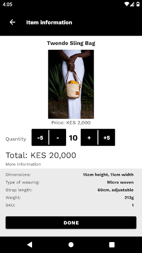 Shaba Retailer Screen 2