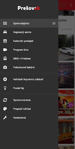 Android application Prešovak screenshort