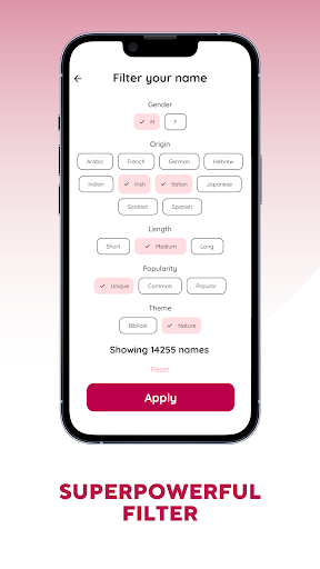 AI Baby Name Generator Screen 2