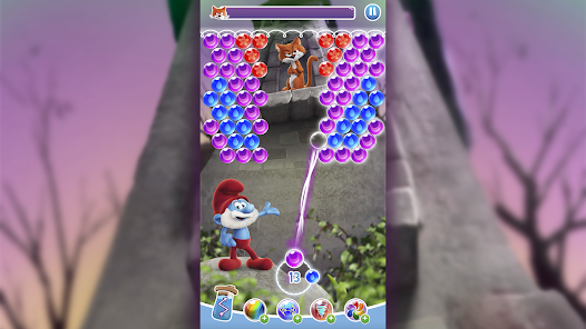 Screenshot 16 Los Pitufos - Bubble Pop android