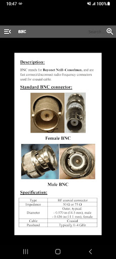 Radio Frequency Connector Screenshot 2 - AppWisp.com