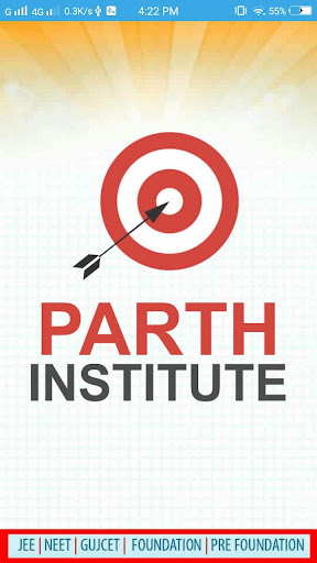 Android application Parth Institute screenshort