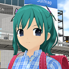 Shoujo City on X: Made a better background for menu/inventory screens.  This is not necessarily the final design and may change before release.  #gamedev #indiegame #unity3d #anime  / X