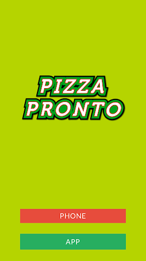 Android application Pizza Pronto YO7 screenshort