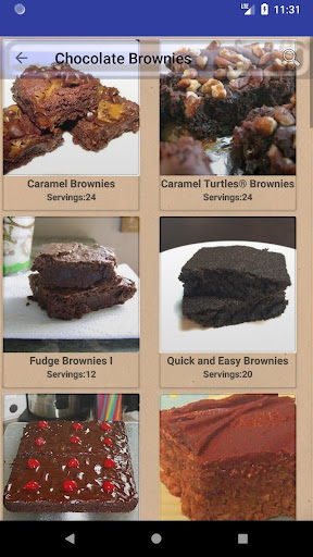 Android application Brownie Recipes: Chocolate, Ca screenshort