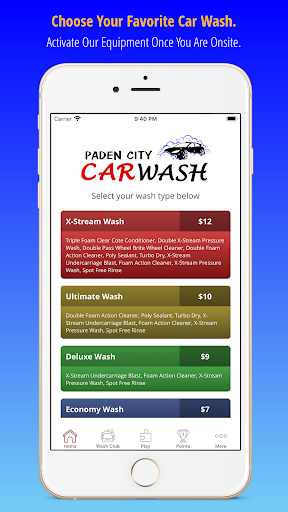 Paden City Car Wash Screen 2