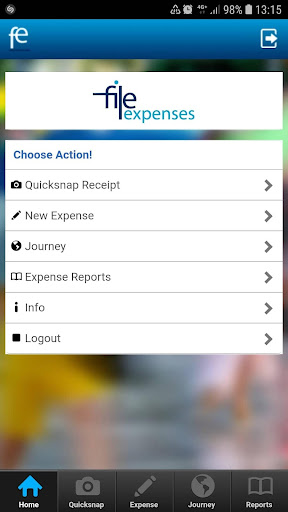 FileExpenses Screen 2