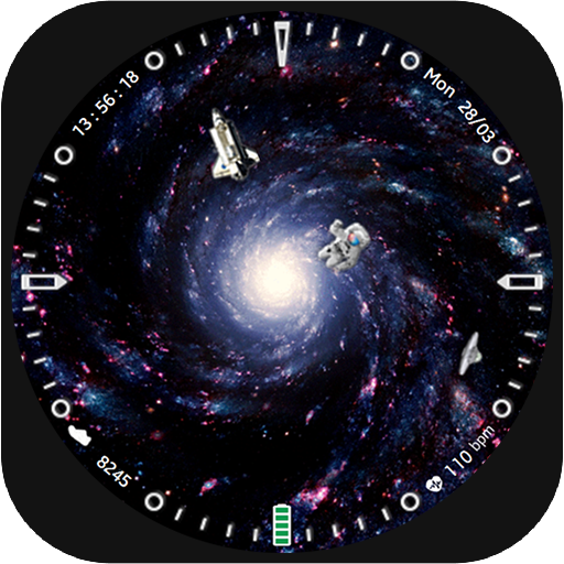 Minimal Animated Galaxy