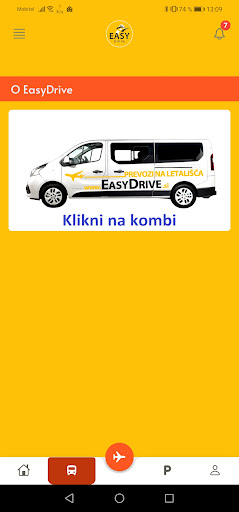EasyDrive prevoz na letališče Screen 2