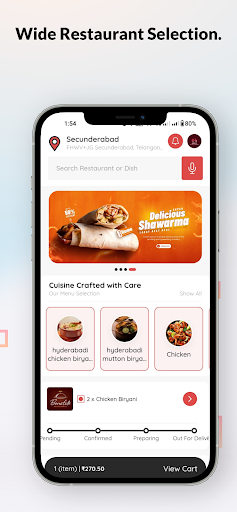 Kraveit Food Delivery App Screen 3