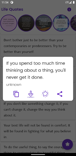 Life Quotes and Sayings Screen 2