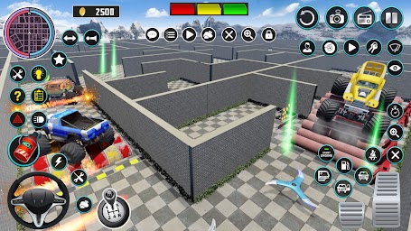 Monster Truck Maze Puzzle Game