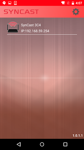 Android application SynCast Sender screenshort