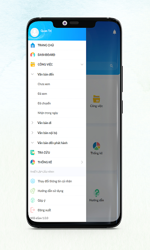 Android application VPĐT Sở Nội Vụ screenshort