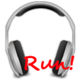 Run! Headphones player icon