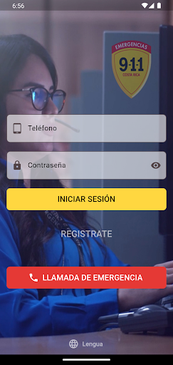 Android application Emergencias 9-1-1 CR screenshort