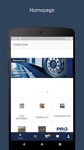 Android application Protiremart screenshort