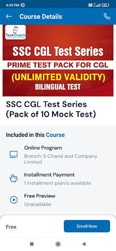TestCoach Exam Preparation App Screen 2