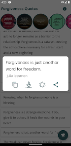 Screenshot 3 Forgiveness Quotes and Sayings android