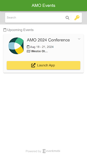 Android application AMO Events screenshort