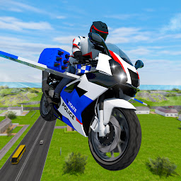 Obrázek ikony Flying Motorbike Police Games