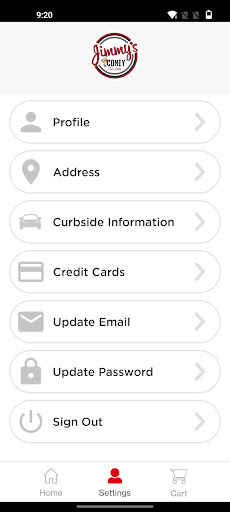 Screenshot of Jimmy's Coney Grill