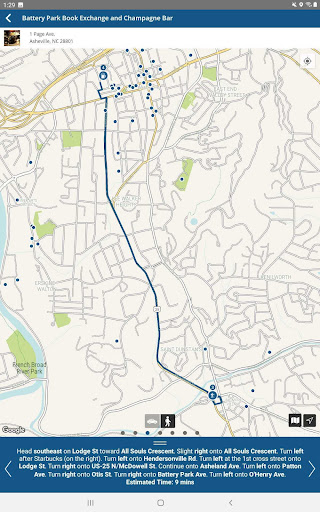 Screenshot of Explore Asheville