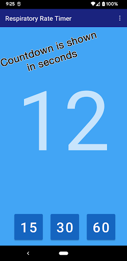 Android application Nurse's Respiratory Rate Timer screenshort