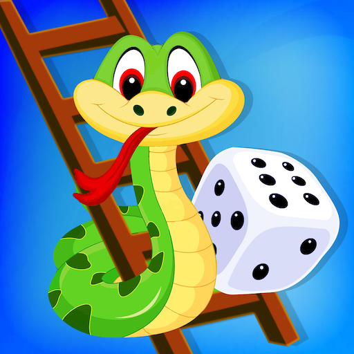 Modelo de jogo de tabuleiro snake ladder para crianças