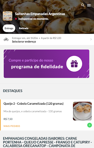 Android application Saltenhas Empanadas Argentinas screenshort