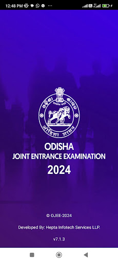 Android application OJEE 2024 screenshort