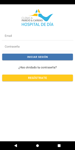 Android application Clínica Parejo y Cañero screenshort
