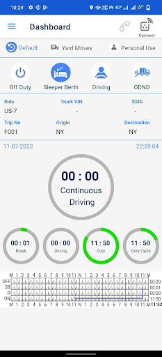Android application Global Trucking ELD screenshort