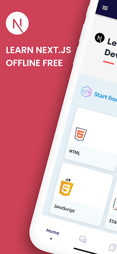 Android application Learn Next.js Offline, NextDev screenshort