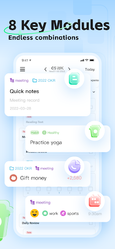 Screenshot of Elisi - Structured planner