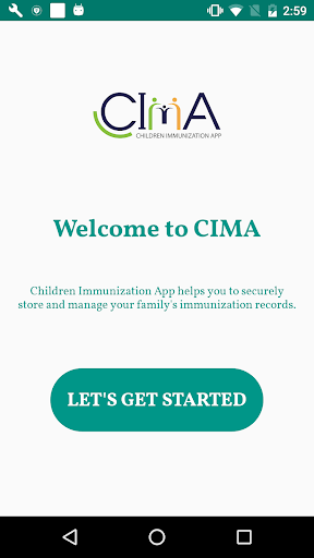 Android application Children Immunization App (CIM screenshort