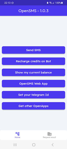 Android application OpenSMS screenshort