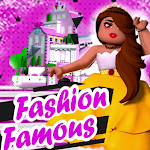 Cover Image of Baixar Moda Famosa Frenzy Dress Up Show Run Obby  APK