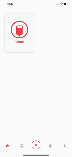 RED - Blood Donation App Screen 3