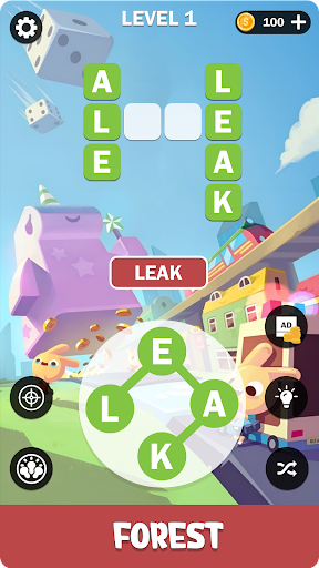 Android application Word Search Puzzle screenshort
