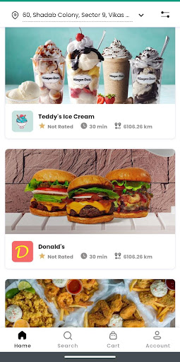 Dive Apps- Delivery Service Screen 2