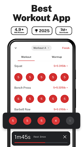 StrongLifts Weight Lifting Log - Health & Fitness - apps