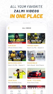 Official Peshawar Zalmi PSL Live Cricket Streaming Apk app for Android 4