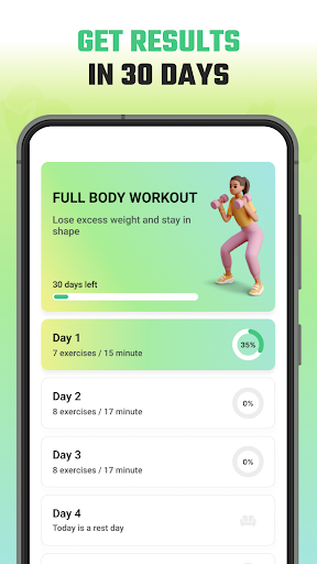 Android application Fitness Marathon screenshort