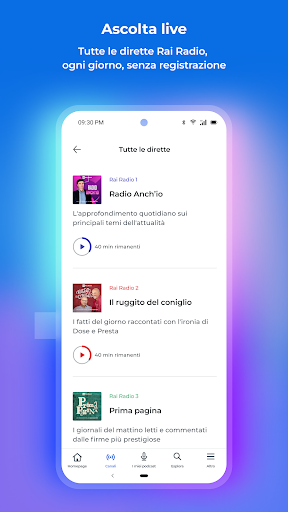 RaiPlay Sound: radio e podcast Screenshot 4 - AppWisp.com