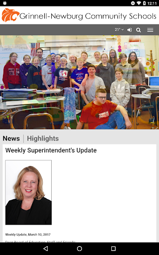 Android application Grinnell-Newburg CSD screenshort