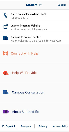 StudentLife Screen 2