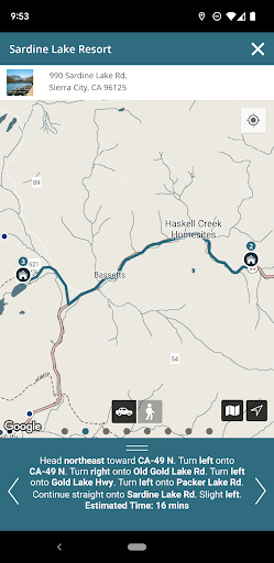 Screenshot of Visit Sierra County CA