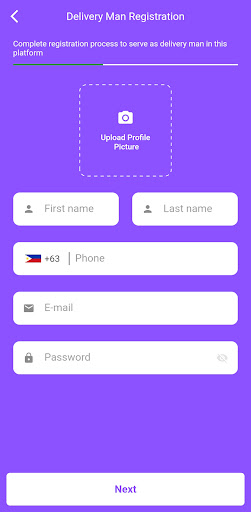 Touch and Drop Delivery Screen 3